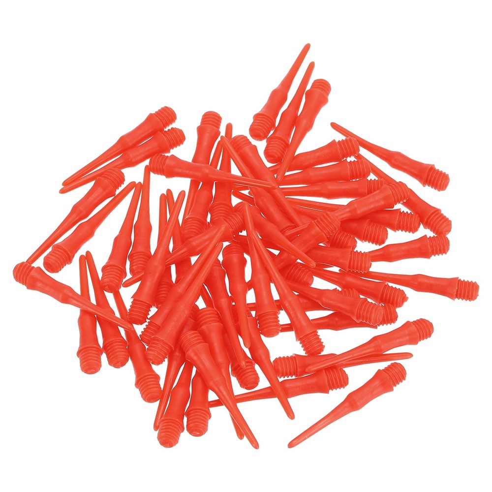 60Pcs 2BA Thread Plastic Soft Dart Tips Replacement Dart Accessories, Red