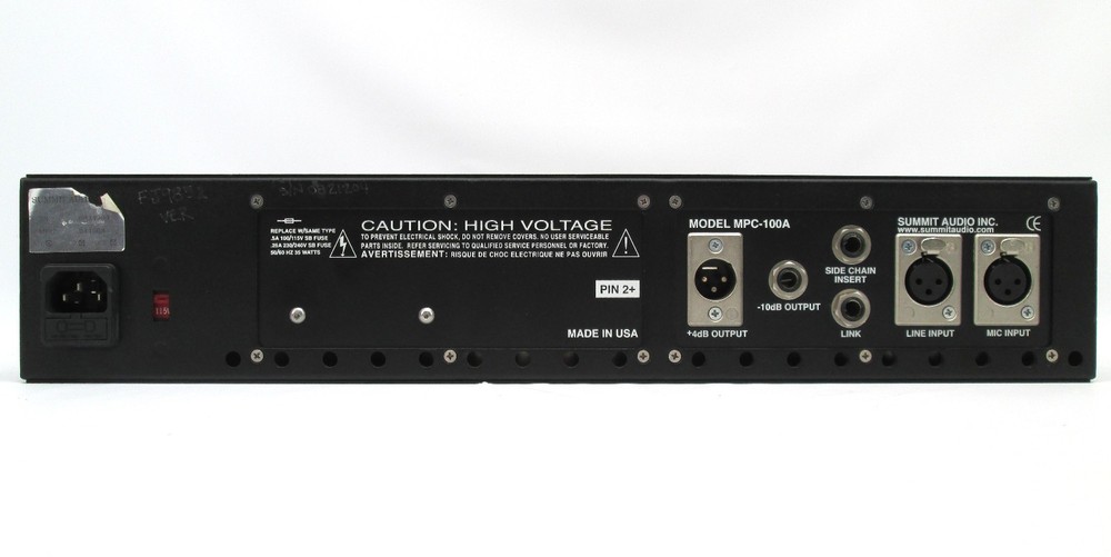 Summit Audio MPC-100A Tube Preamp / Compressor / Limiter