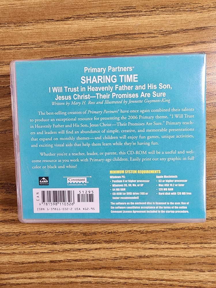 Primary Partners, 4 CD-ROM All 4 Sharing Time, LDS Teachings