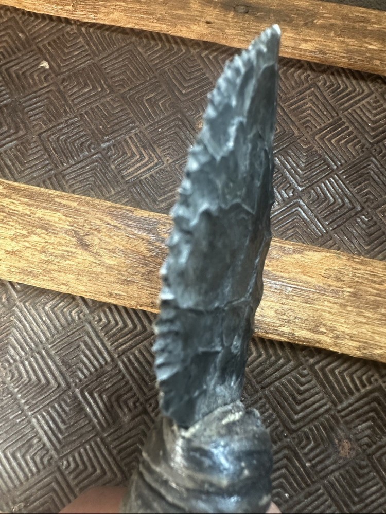 Steel Knapped Skinner Serrated Blade