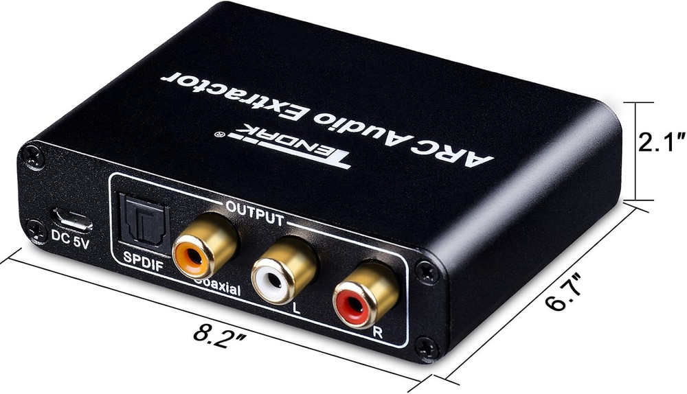 HDMI ARC Adapter, Tendak ARC Audio Extractor with Digital Optical TOSLINK Spdif/