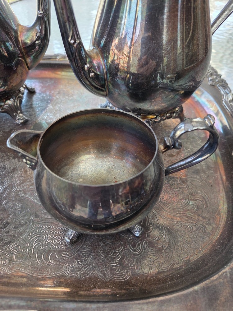 Oneida Silver 5 Piece Tea Set