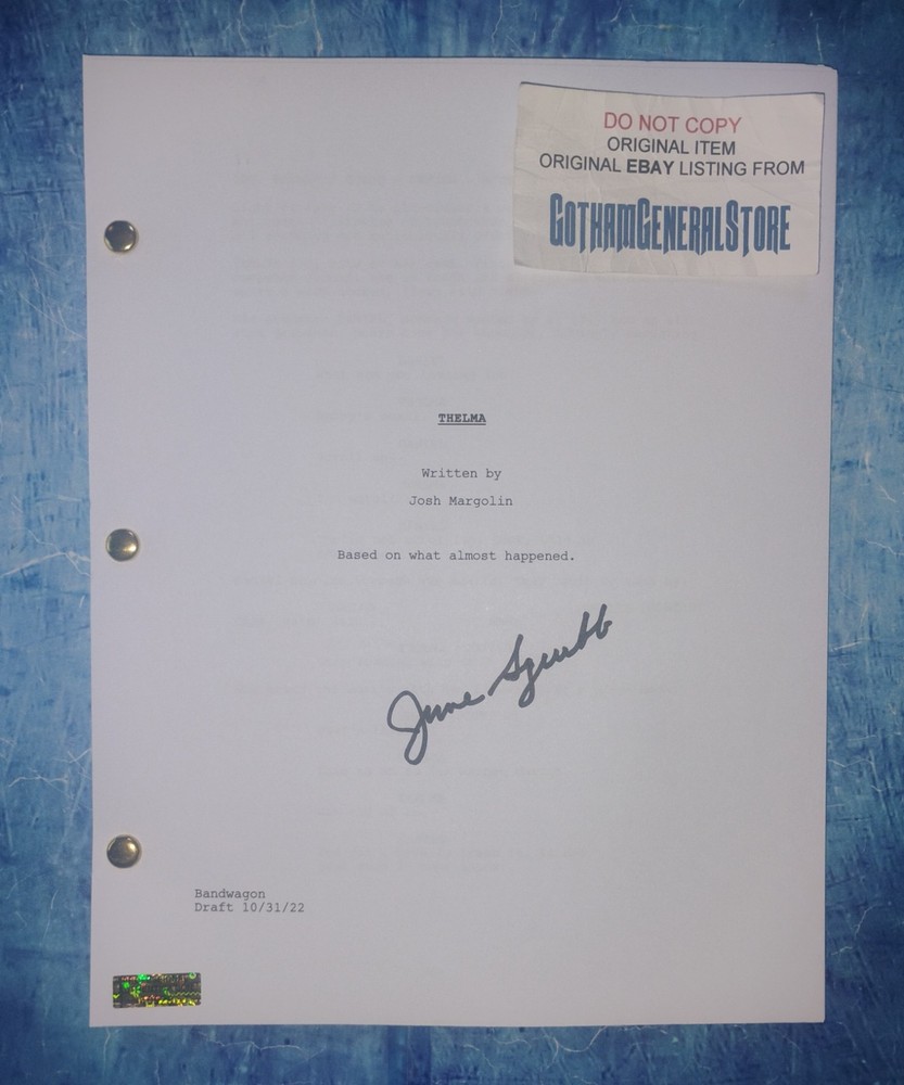 June Squibb Hand Signed Autograph Thelma Script COA - NO US TARIFFS