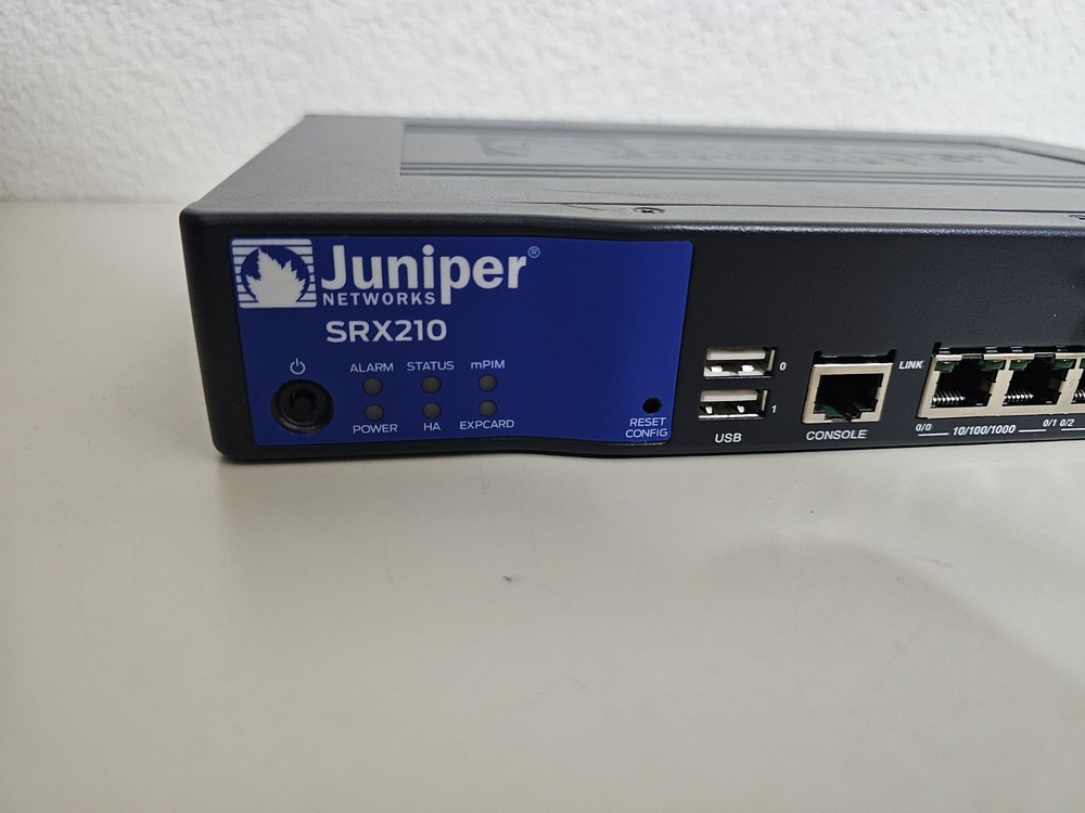 Juniper Networks SRX210HE2 Firewall VPN Gateway Security 12V No Power Adapter