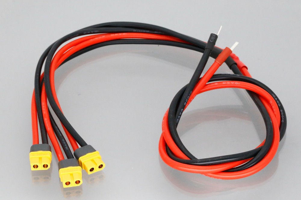 Blade Pin Terminal to 3 XT60 DC Output Cable For BLUETTI Solar Charge Controller