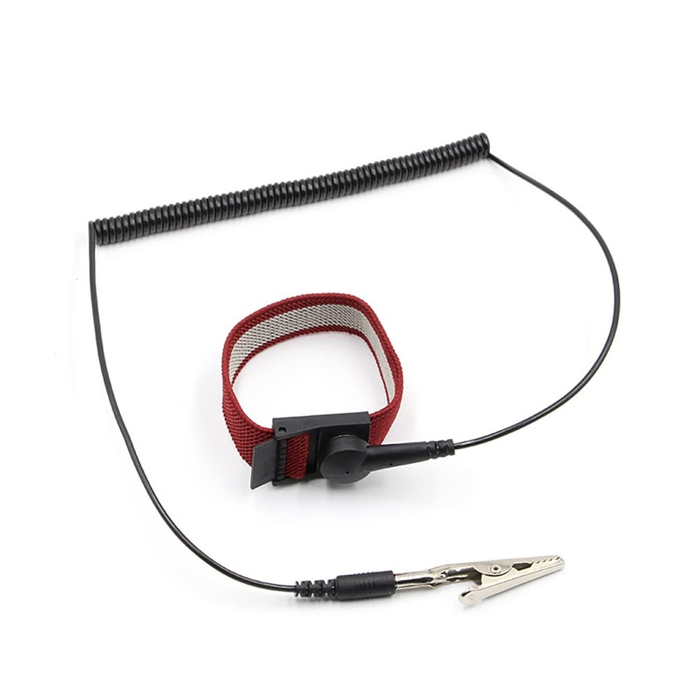 Anti Static Wrist Strap with grounding Wire ESD Large, Red-1