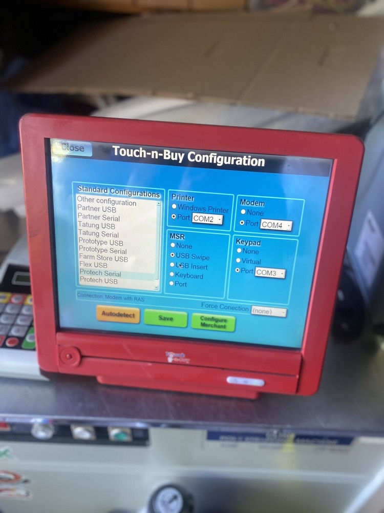 Blackstone Touch N Buy Machine + Key Pad W/ Windows XP Program Works Tested