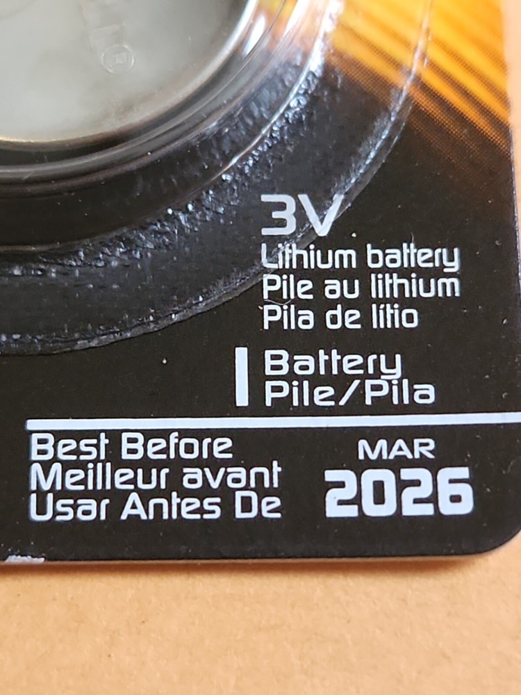 1 Pack Duracell Security CR2016 DL2016 3 Volt Battery -Japan- Exp 2026