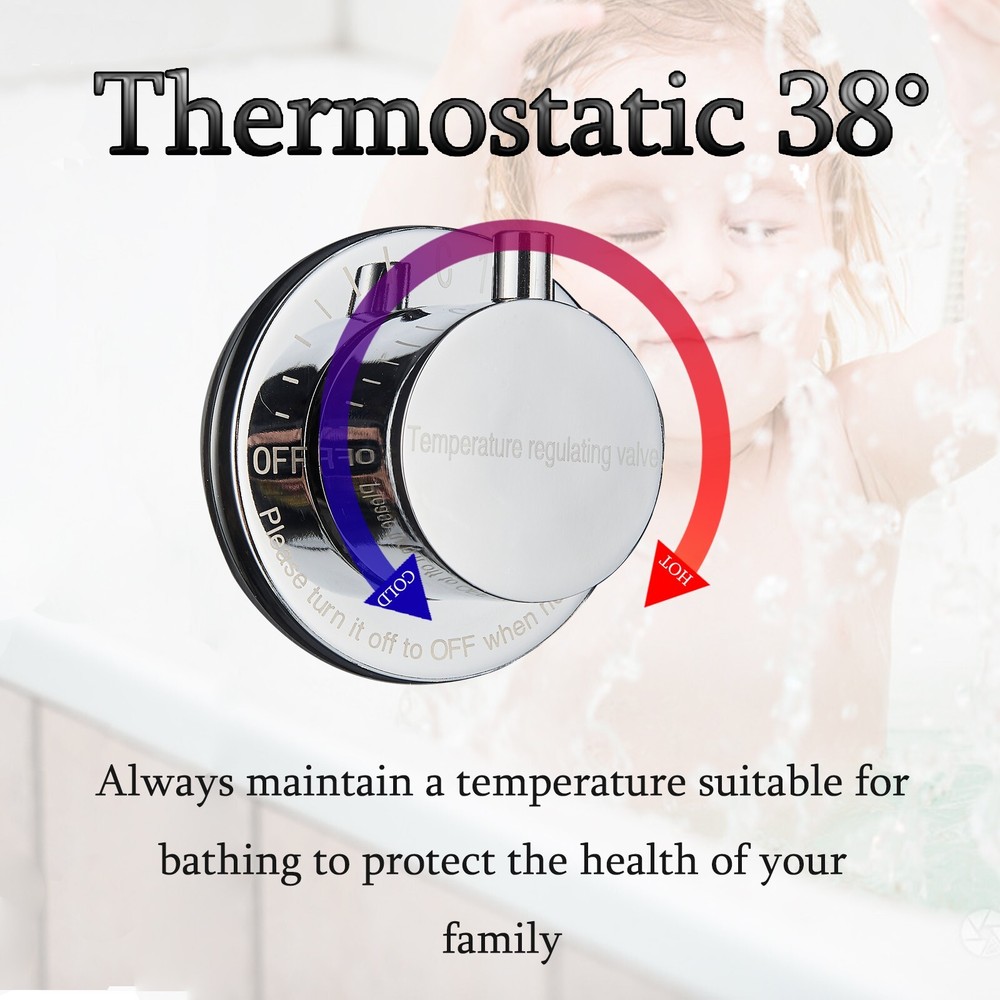 Stainless Steel LED Shower Panel Tower System Rainfall Waterfall Shower Head