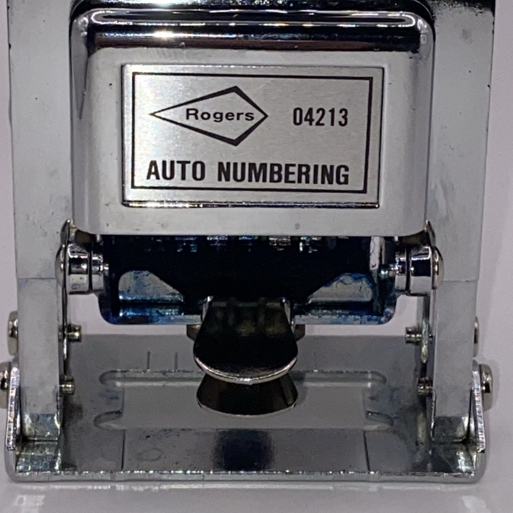Rogers 04213 Automatic Numbering Machine Stamp