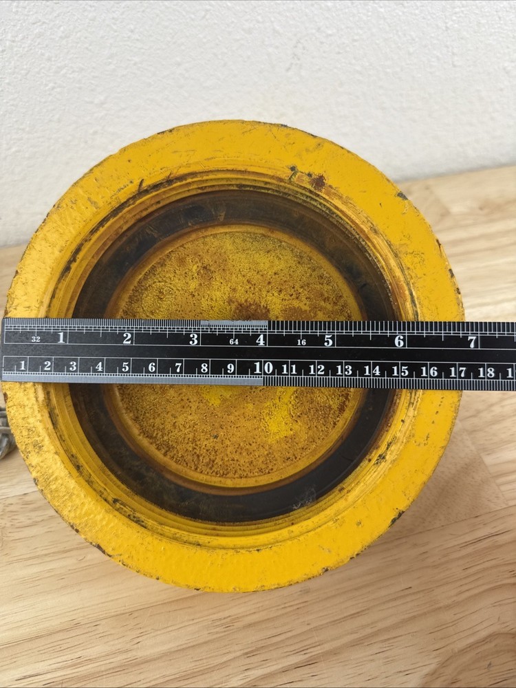 Fire Hydrant Cap With Chain Yellow Color Cast Iron