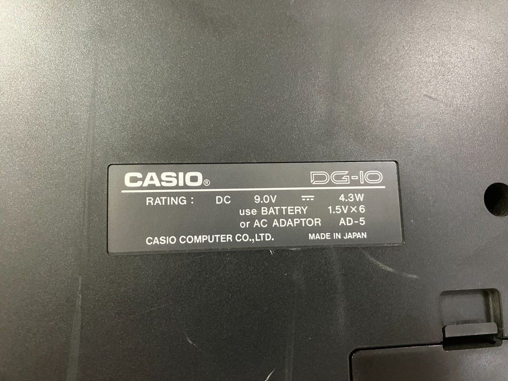 Casio DG-10 Digital Guitar Keyboard Synthesizer Working
