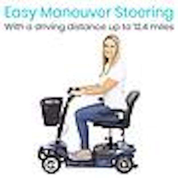 4 Wheel Mobility Scooter - Available in Blue and Silver