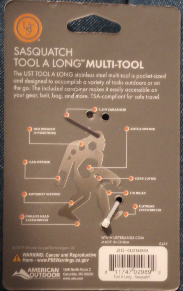 Sasquatch Multi-tool By UST - 4 Pack