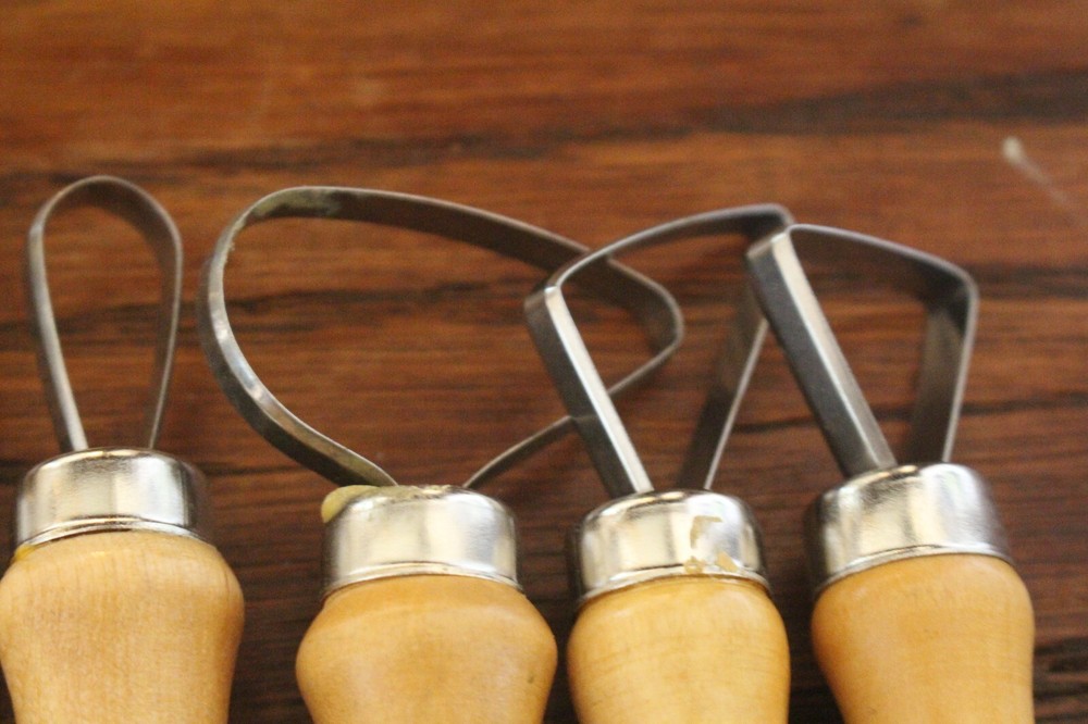 Pottery Tools, Large Loop Tools, Set of 7, New