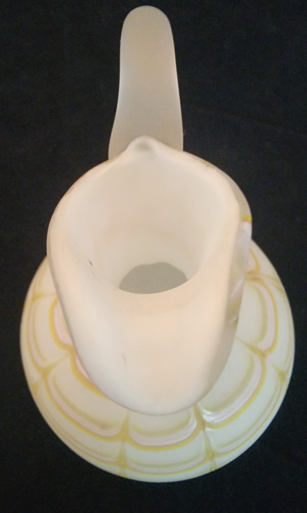 Hand Blown Cruet - Pink / Green / Peach - Pulled Design