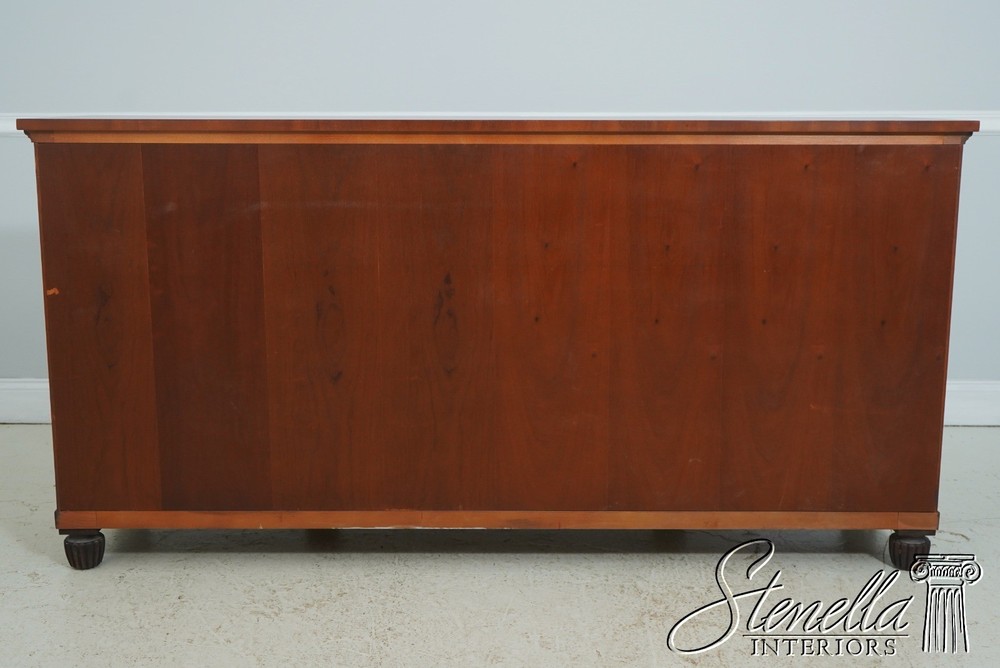 71664: BAKER Neoclassical Mahogany Sideboard w. Black Highlights