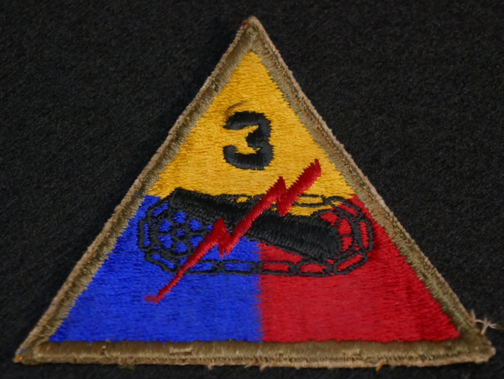 Cold War US Army 3rd Armored Division SSI Shoulder Patch Issued Condition