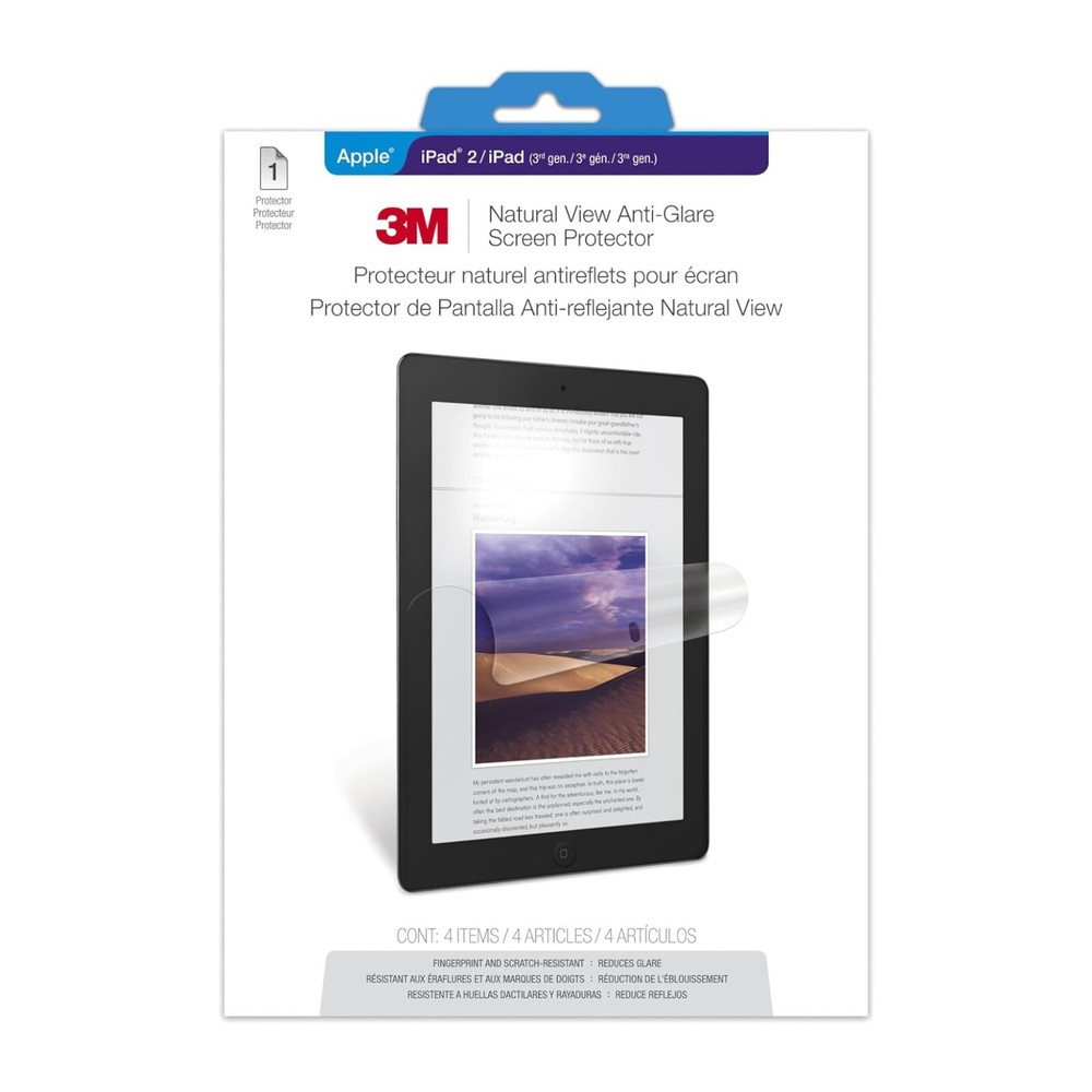 3M Natural View Screen Protector Apple iPad 2 (3rd &4th gen.) OEM
