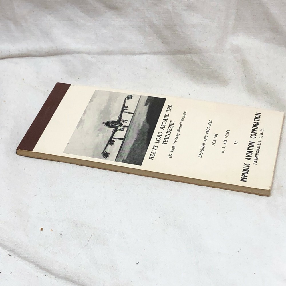 Vintage Pocket Notebook Republic Aviation Heavy Load Thunderjet