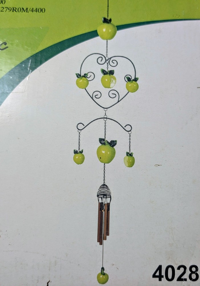KMC Green Apple Hand Painted Decorative Wind Chime