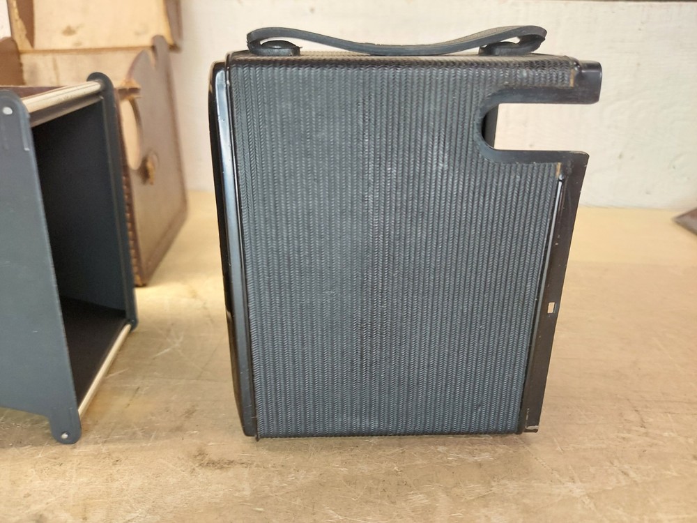 Vintage Bilora Box Camera With Leather Case