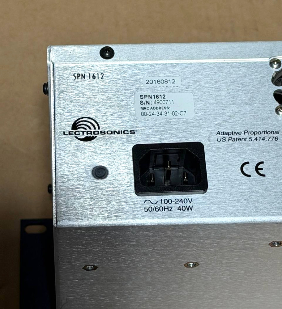 Lectrosonics SPN1612 Digital Matrix Audio Processor "Screen Issue"