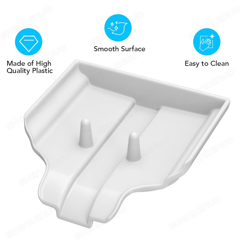 Self-Draining Soap Dish with Strong Suction Cup – 1 piece