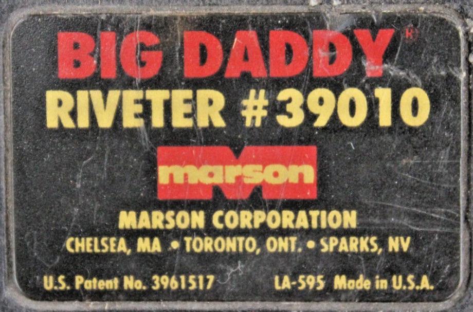 Marson Big Daddy Heavy Duty Riveter #39010 (Preowned)