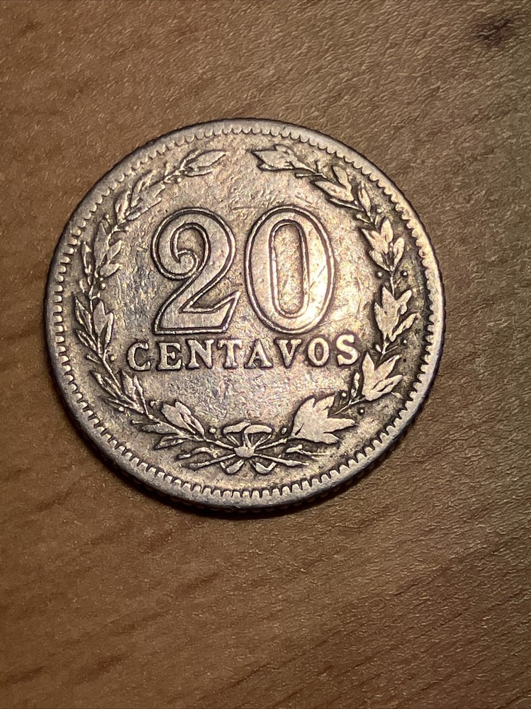 Argentina 20 Centavos 1896 as pictured. Free postage