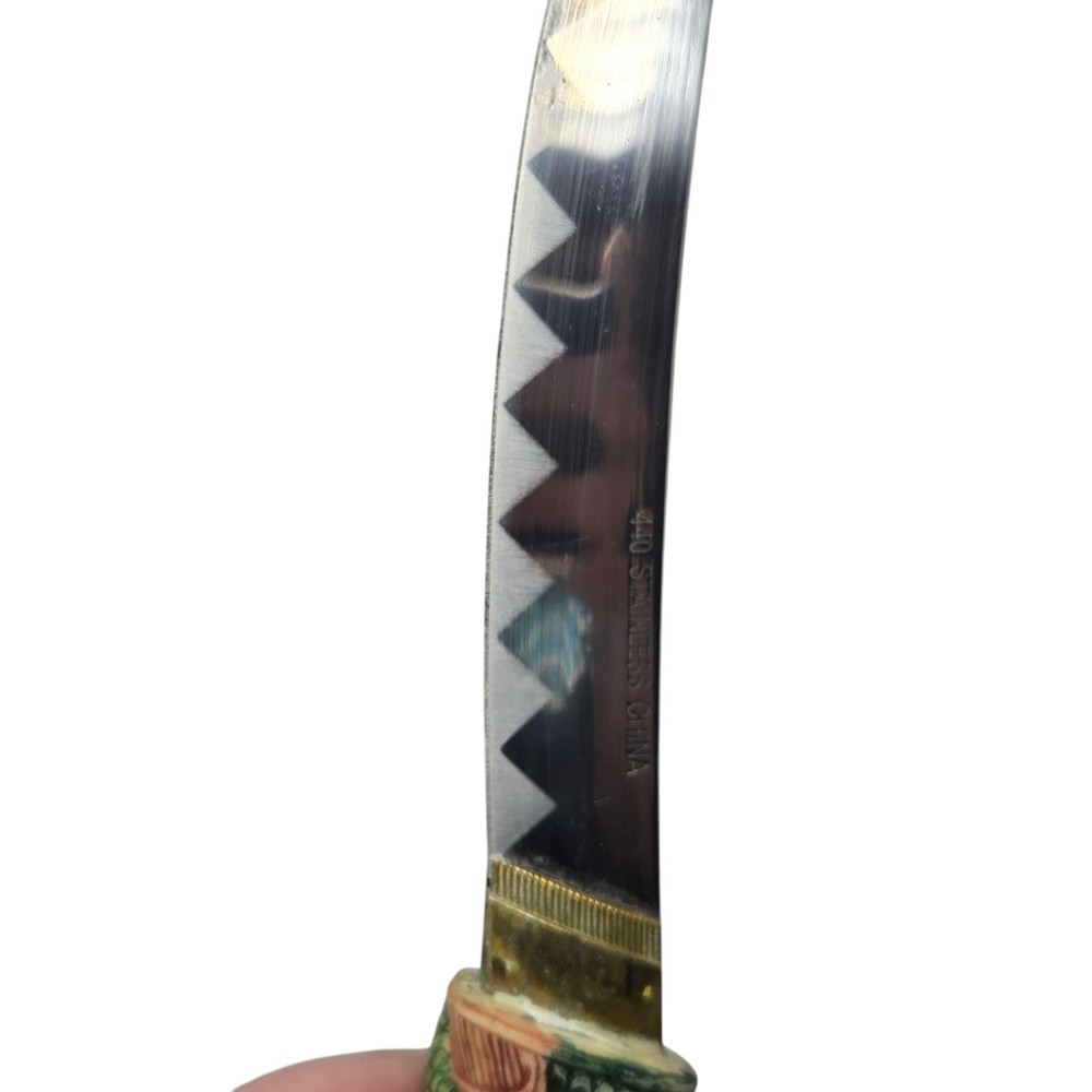 Chinese Dragon Hidden Dagger Decorative Multicolor 15” READ