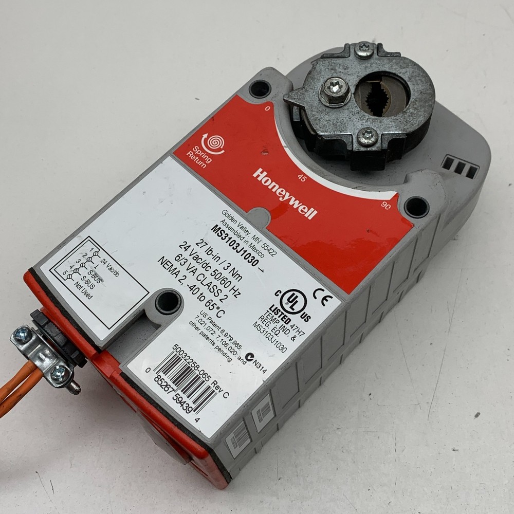 Honeywell MS3103J1030 Direct Coupled Spring Return Actuator 24VAC/VDC