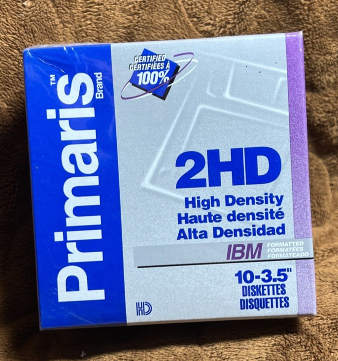 10X IBM Formatted High Density 2HD 3.5" Diskettes Floppy Disks