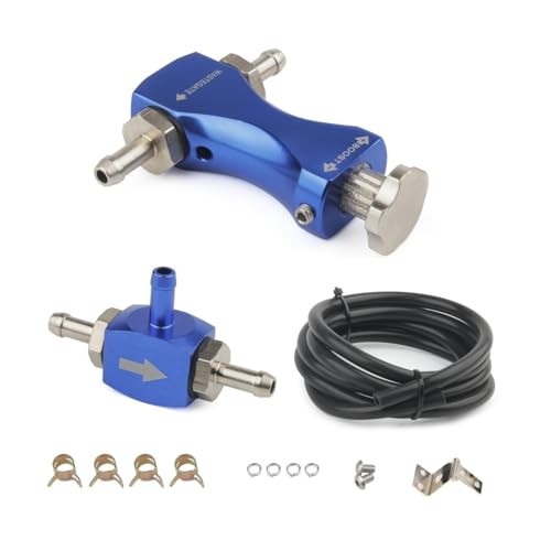 Manual Boost Controller, Universal Aluminum Pressure Regulation Valve Kit Blue