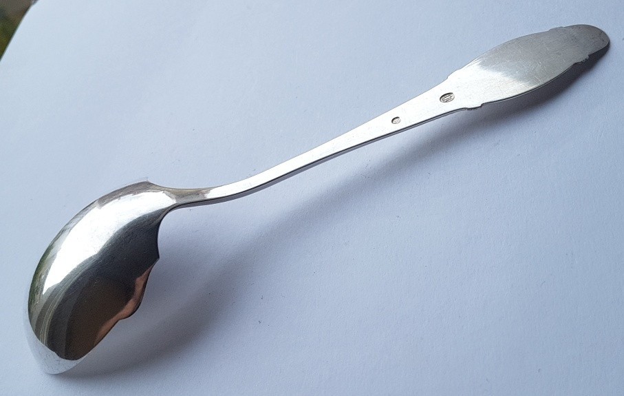 Large Serving Spoon/ Serving Spoon, Denmark, 830 Silver, circa 1925 K795