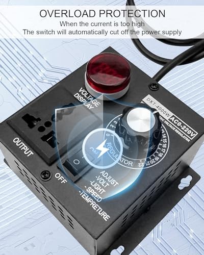 AC Motor Variable Speed Controller for Router Fan SCR Voltage Controller