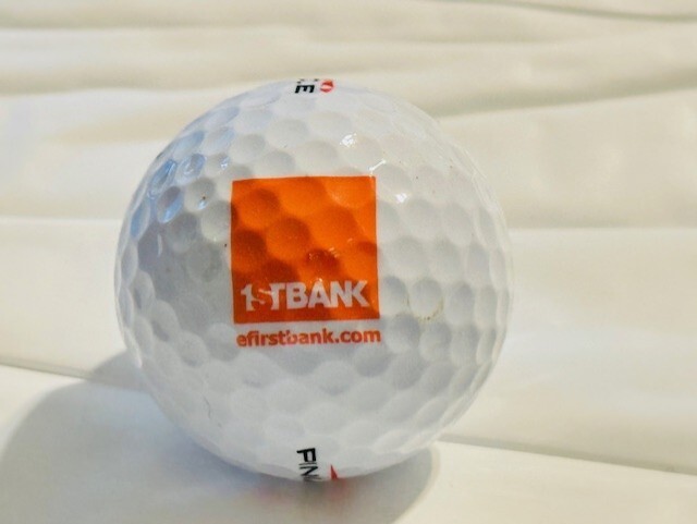 Golf Ball w/ Logo - 1st Bank
