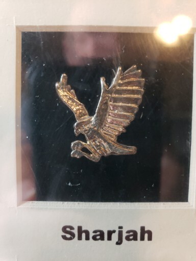 7 Square Framed Arabian Silver Pins