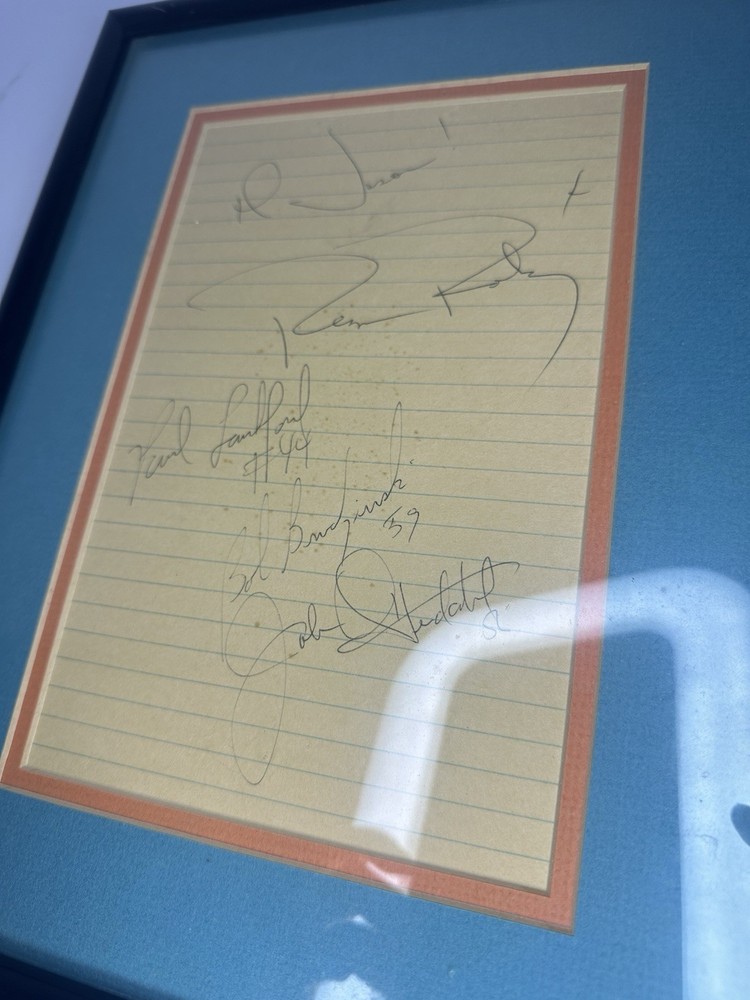 Vintage Signed Sport Memorabilia