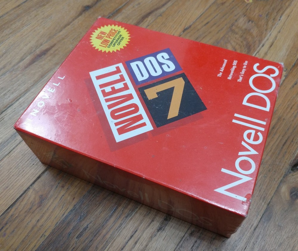 Novell Dos 7 Sealed Box 3.5" Media