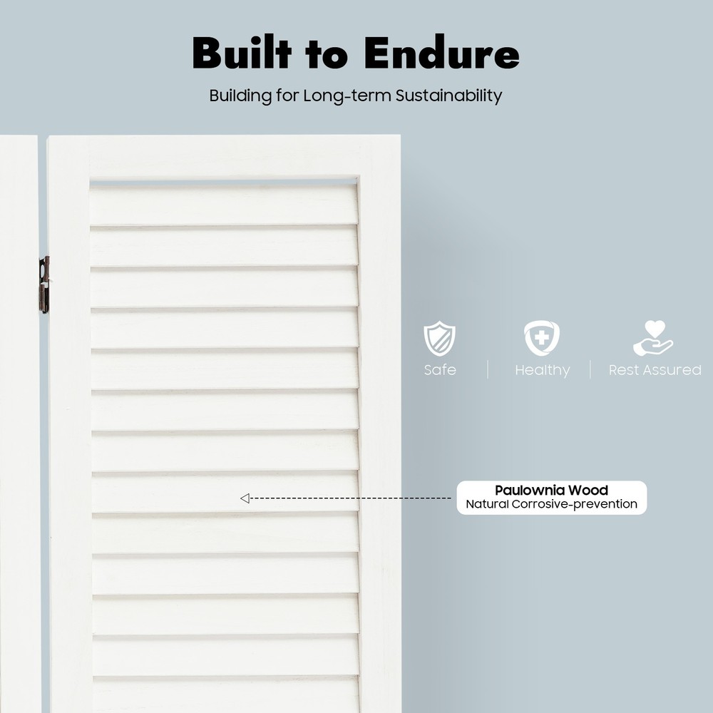 3 Panel Room Divider Folding Privacy Screen Wall Partition Home Office Separator