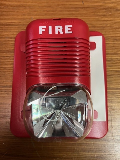 System Sensor P2415 Horn/Strobe combo, red wall mount; New