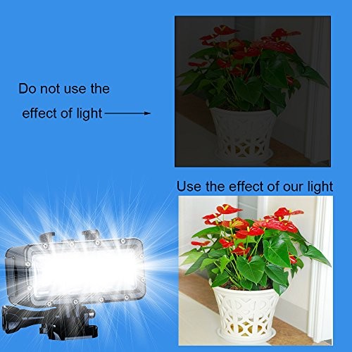 Underwater Light, Waterproof Light, Dimmable Waterproof (45m) LED Video Light