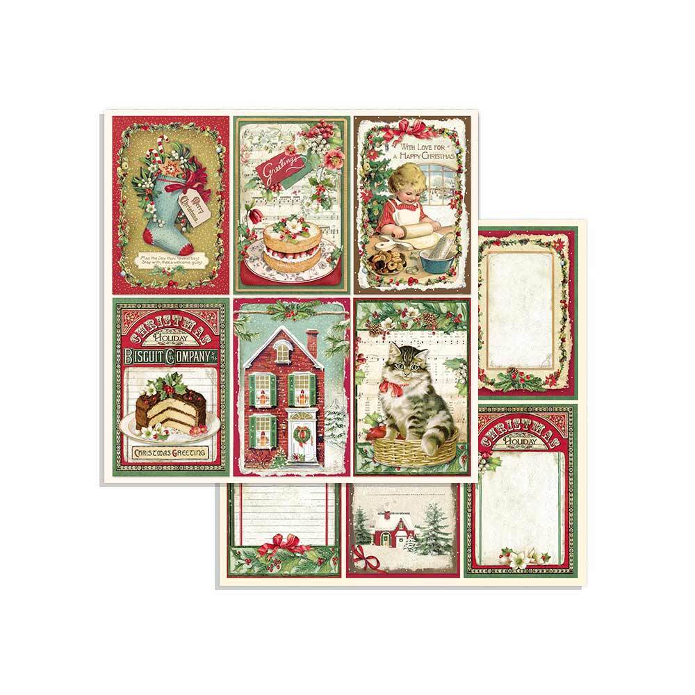 Stamperia CLASSIC CHRISTMAS - 8" X 8" - Double Sided - 10 Sheets