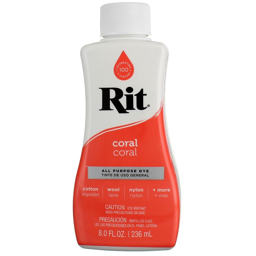 3 Pack Rit All Purpose Dye, Coral, 8 fl oz
