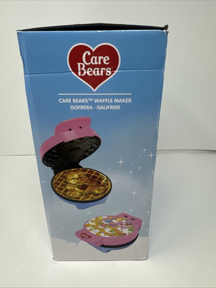 Care Bears Waffle Maker Round or Bear Shape Kitchen Baking Breakfast MIB NEW