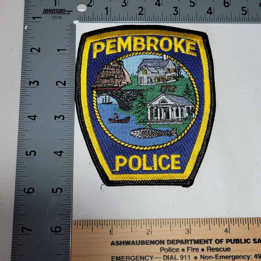 MK2 9B Police patch Massachusetts Pembroke