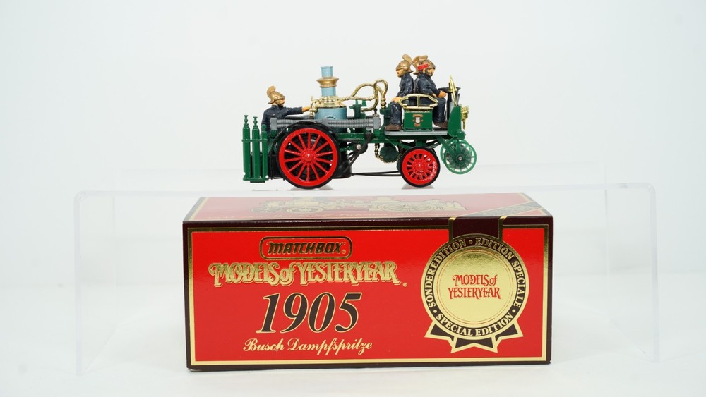 Matchbox MOY YS-43 1905 Busch Self Propelled Fire Engine NEW B502