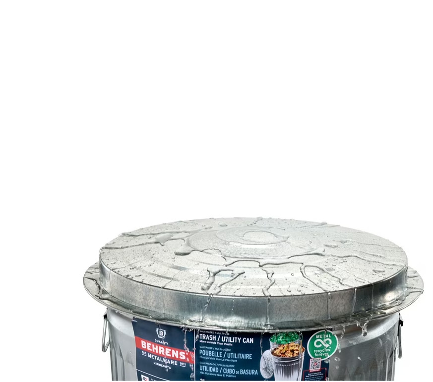 Behrens 31-Gallon Steel Trash Can