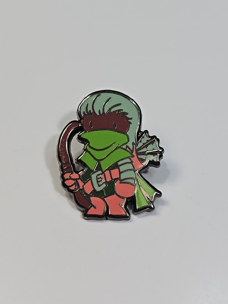 Masked Frog With Bow & Arrow Lapel Pin